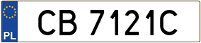 Trailer License Plate